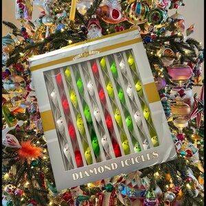 Vintage Christopher Radko Shiny Brite Diamond Icicles